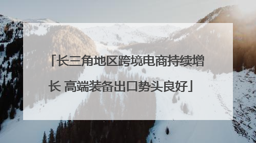 长三角地区跨境电商持续增长 高端装备出口势头良好
